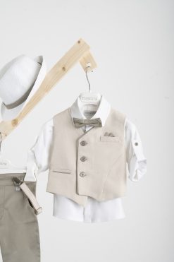 Alternative view of Βαπτιστικό κοστούμι Piccolino Gustavo σε χρώμα Sage