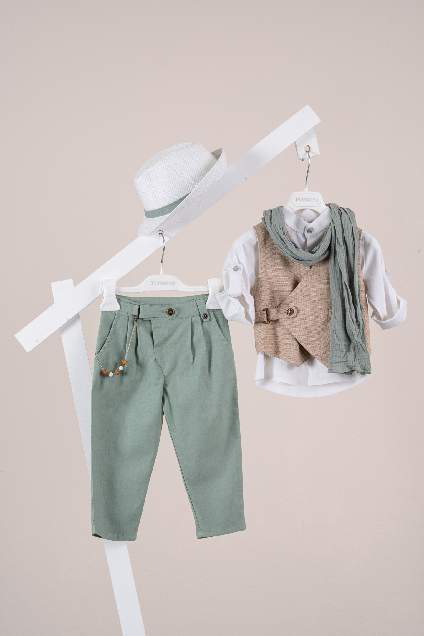 Βαπτιστικό κοστούμι Piccolino Jose σε χρώμα Mint AG25S85 - Image 3