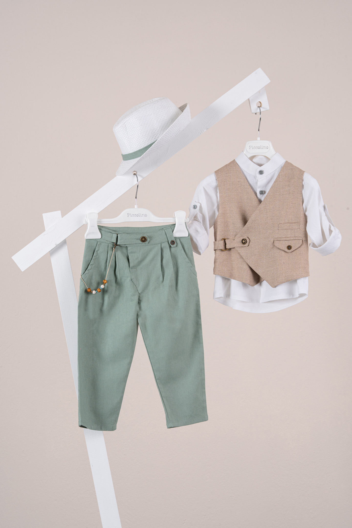 Βαπτιστικό κοστούμι Piccolino Jose σε χρώμα Mint AG25S85