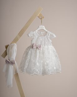 Βαπτιστικό φόρεμα Piccolino Patricia Ivory DR25S160 2τμχ