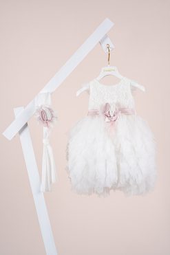 Βαπτιστικό φόρεμα Piccolino Ornella Ivory DR25S161 2τμχ