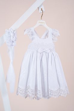 Alternative view of Βαπτιστικό φόρεμα Piccolino Valerie White DR25S163