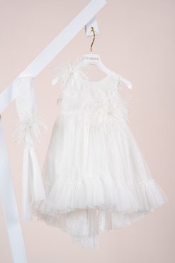 Alternative view of Βαπτιστικό φόρεμα Piccolino Silvia Ivory DR25S165