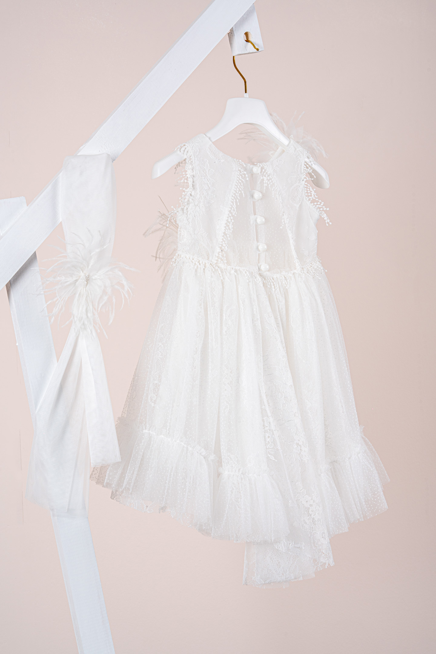 Βαπτιστικό φόρεμα Piccolino Silvia Ivory DR25S165 - Image 3