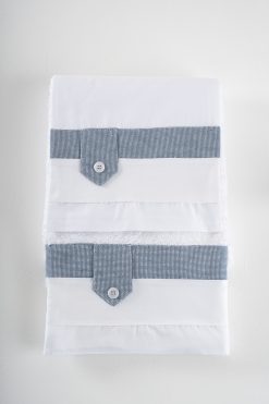 Σετ λαδόπανα Piccolino για αγόρι LA-FRANCISCO.BLUEWHITE