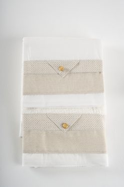 Σετ λαδόπανα Piccolino για αγόρι LA-FURILO.BEIGE