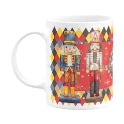 Χριστουγεννιάτικη Μπομπονιέρα Βάπτισης Κεραμική Κούπα Καρυοθραύστης TS526