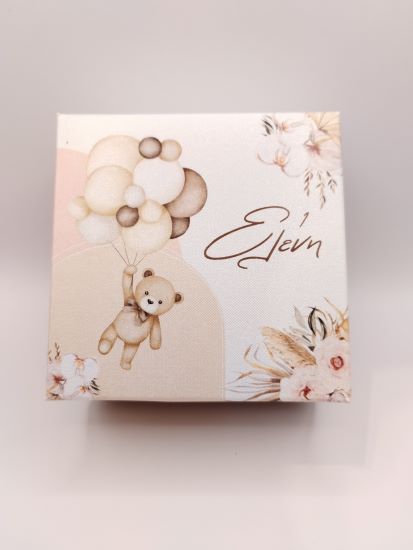 Μπομπονιέρα Βάπτισης Χάρτινο Κουτάκι LC27 "Αρκουδάκι" - Image 2