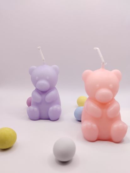 Μπομπονιέρα Βάπτισης κερί LC337 "Αρκουδάκι"