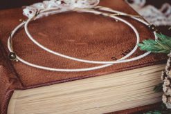 Στέφανα γάμου με μεταξωτό σχοινί MS4013