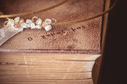 Στέφανα γάμου με επίχρυση βέργα πλακέ MS7013