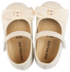 Alternative view of Βαπτιστικό Παπούτσι BABYWALKER για Κορίτσι πρώτα βήματα BS3500 Εκρού