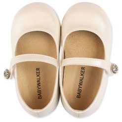 Alternative view of Βαπτιστικό Παπούτσι BABYWALKER για Κορίτσι πρώτα βήματα  BS3502 Εκρού