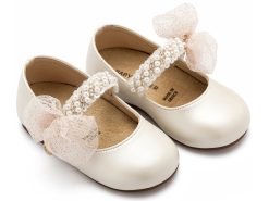 Βαπτιστικό Παπούτσι BABYWALKER για Κορίτσι πρώτα βήματα BS3596 Εκρού