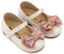Βαπτιστικό Παπούτσι BABYWALKER για Κορίτσι πρώτα βήματα BS3599 Εκρού Ροζ