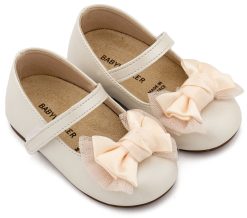 Βαπτιστικό Παπούτσι BABYWALKER για Κορίτσι πρώτα βήματα  BS3599 Εκρού