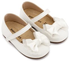 Βαπτιστικό Παπούτσι BABYWALKER για Κορίτσι πρώτα βήματα BS3599 Λευκό