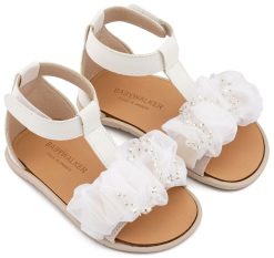Βαπτιστικό Παπούτσι BABYWALKER για Κορίτσι πρώτα βήματα BS3601 Λευκό