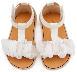 Alternative view of Βαπτιστικό Παπούτσι BABYWALKER για Κορίτσι πρώτα βήματα BS3601 Λευκό