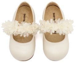 Alternative view of Βαπτιστικό Παπούτσι BABYWALKER για Κορίτσι πρώτα βήματα BS3602 Εκρού