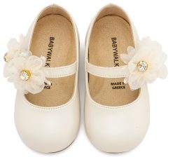 Alternative view of Βαπτιστικό Παπούτσι BABYWALKER για Κορίτσι πρώτα βήματα  BS3604 Εκρού