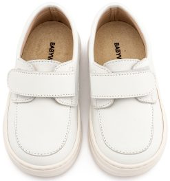 Alternative view of Βαπτιστικό Παπούτσι περπατήματος για Αγόρι Μοκασίνι BW4310 Λευκό