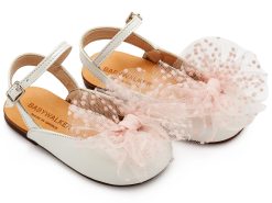 Βαπτιστικό Παπούτσι BABYWALKER για Κορίτσι περπατήματος   BW4859 Εκρού Ροζ