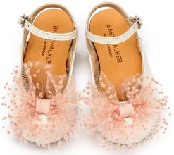 Alternative view of Βαπτιστικό Παπούτσι BABYWALKER για Κορίτσι περπατήματος   BW4859 Εκρού Ροζ