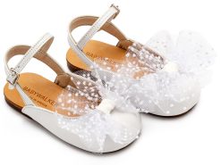 Βαπτιστικό Παπούτσι BABYWALKER για Κορίτσι περπατήματος   BW4859 Λευκό