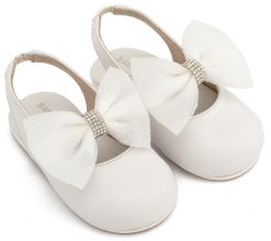 Βαπτιστικό Παπούτσι BABYWALKER για Κορίτσι περπατήματος BW4883 Λευκό