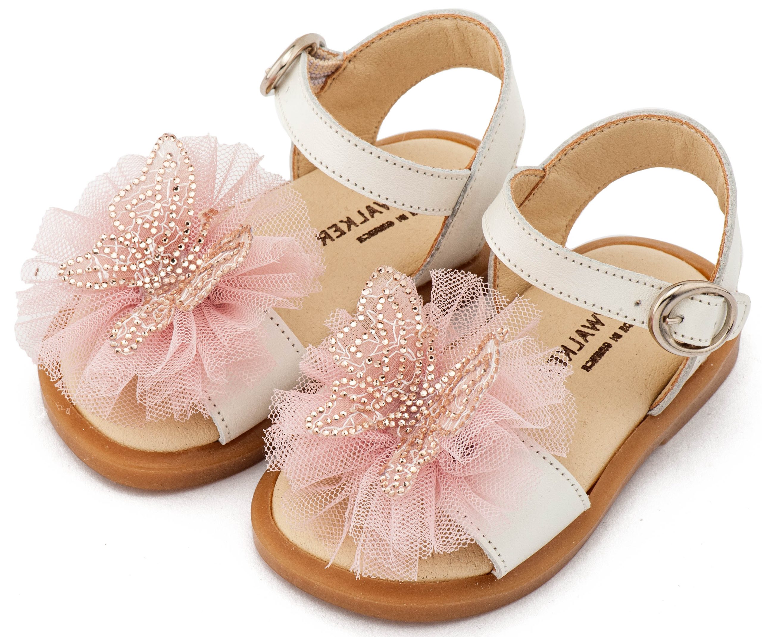 Βαπτιστικό Παπούτσι BABYWALKER για Κορίτσι περπατήματος BW4886 Εκρού Ροζ - Image 3