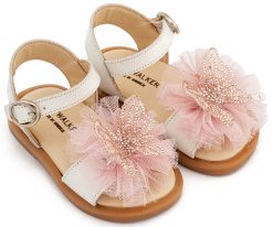 Βαπτιστικό Παπούτσι BABYWALKER για Κορίτσι περπατήματος  BW4886 Εκρού Ροζ