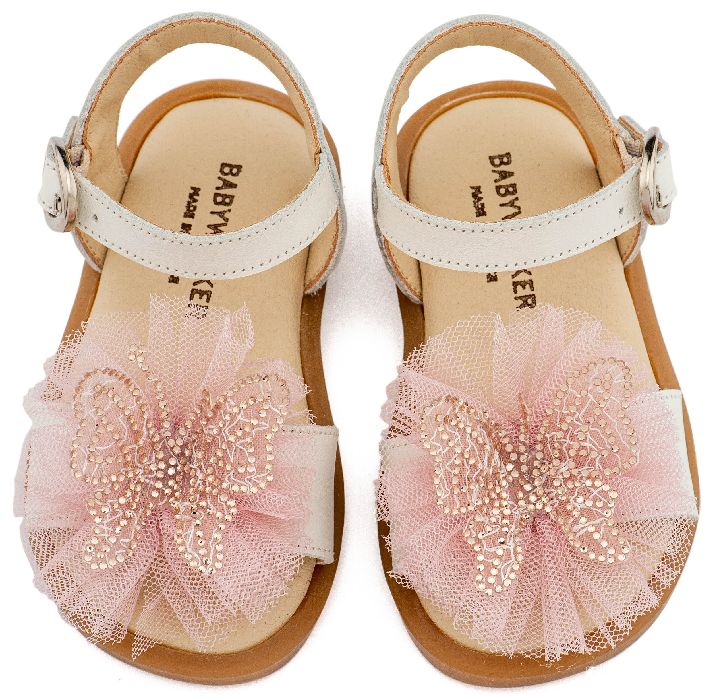 Βαπτιστικό Παπούτσι BABYWALKER για Κορίτσι περπατήματος BW4886 Εκρού Ροζ - Image 2