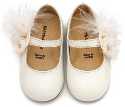 Alternative view of Βαπτιστικό Παπούτσι BABYWALKER για Κορίτσι περπατήματος  BW4887  Εκρού