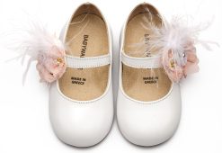 Alternative view of Βαπτιστικό Παπούτσι BABYWALKER για Κορίτσι περπατήματος  BW4887  Λευκό Ροζ