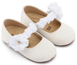 Βαπτιστικό Παπούτσι BABYWALKER για Κορίτσι περπατήματος  BW4888 Λευκό