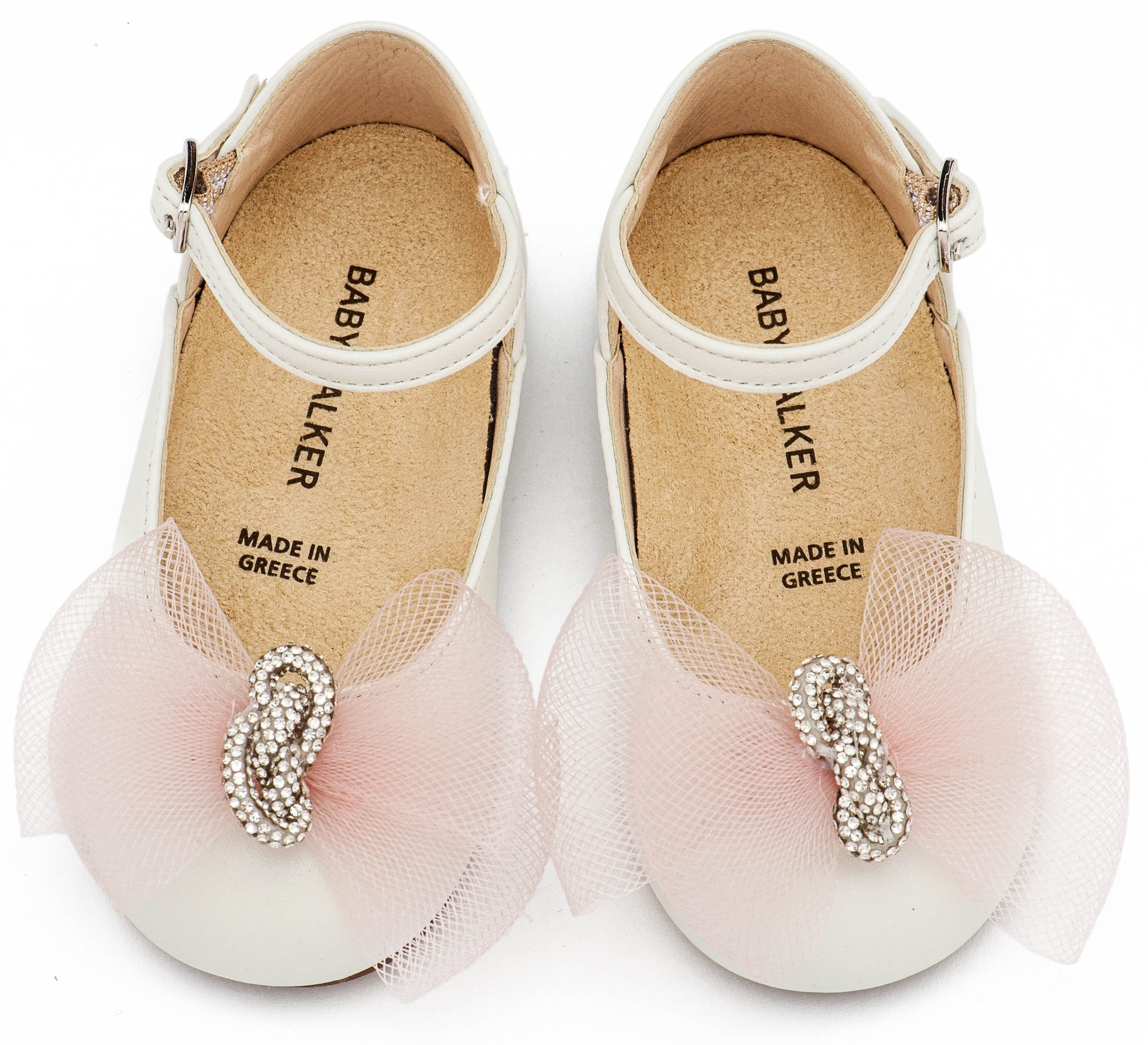 Βαπτιστικό Παπούτσι BABYWALKER για Κορίτσι περπατήματος BW4890 Εκρού Ροζ - Image 2