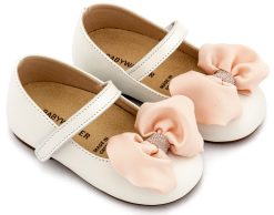 Βαπτιστικό Παπούτσι BABYWALKER για Κορίτσι περπατήματος BW4893 Εκρού Ροζ