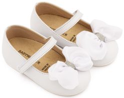 Βαπτιστικό Παπούτσι BABYWALKER για Κορίτσι περπατήματος BW4893 Λευκό