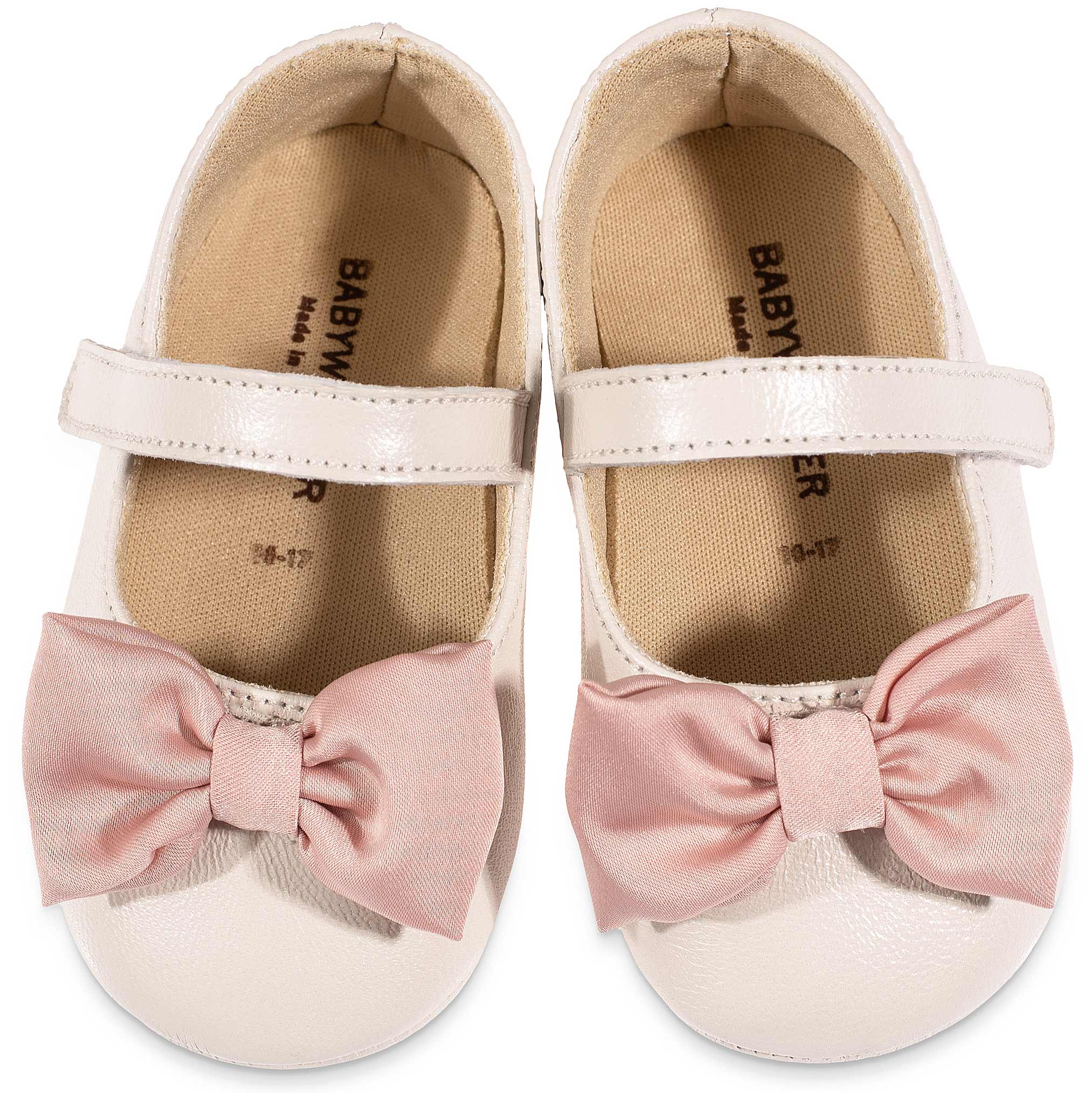 Βαπτιστικό Παπούτσι Micro για Κορίτσι MI1646 Εκρού Ροζ - Image 2
