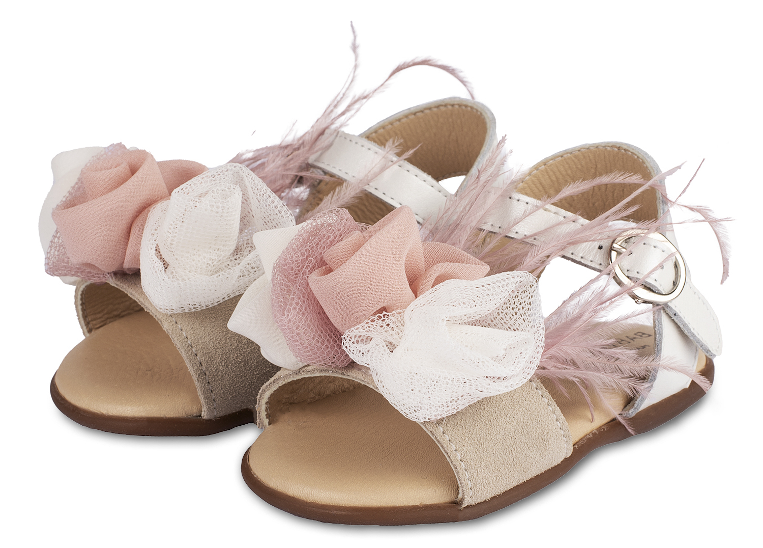 Βαπτιστικό Παπούτσι Primo για Κορίτσι PRI2616 Εκρού Ροζ - Image 3