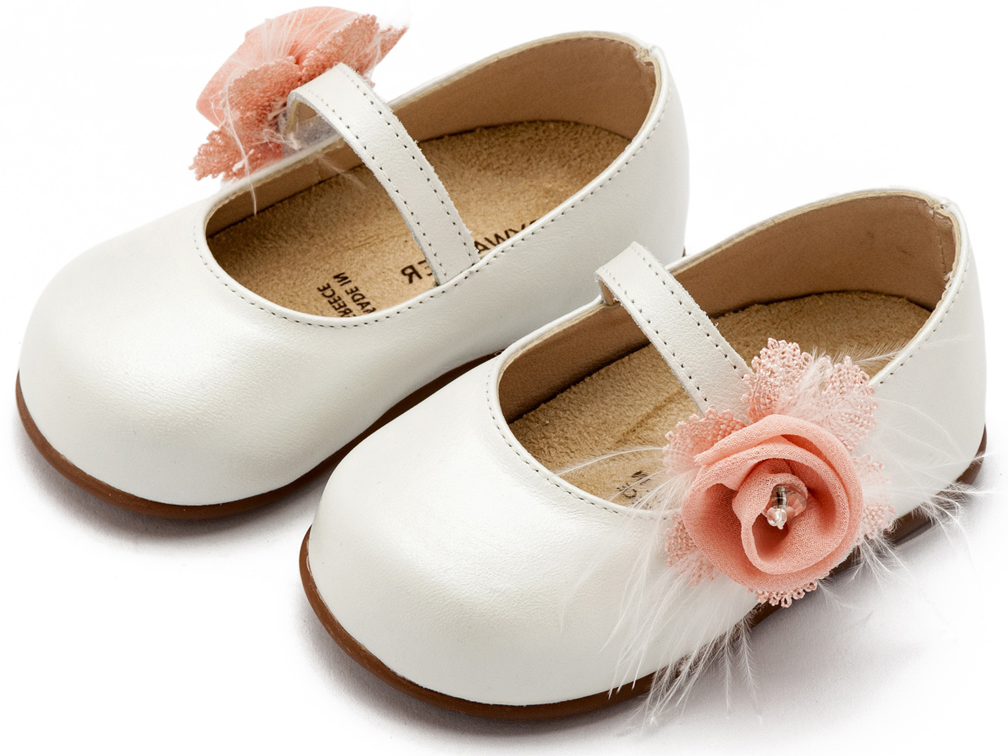 Βαπτιστικό Παπούτσι Primo για Κορίτσι PRI2640 Εκρού Ροζ - Image 3