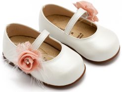 Βαπτιστικό Παπούτσι Primo για Κορίτσι PRI2640 Εκρού Ροζ