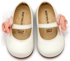 Alternative view of Βαπτιστικό Παπούτσι Primo για Κορίτσι PRI2640 Εκρού Ροζ