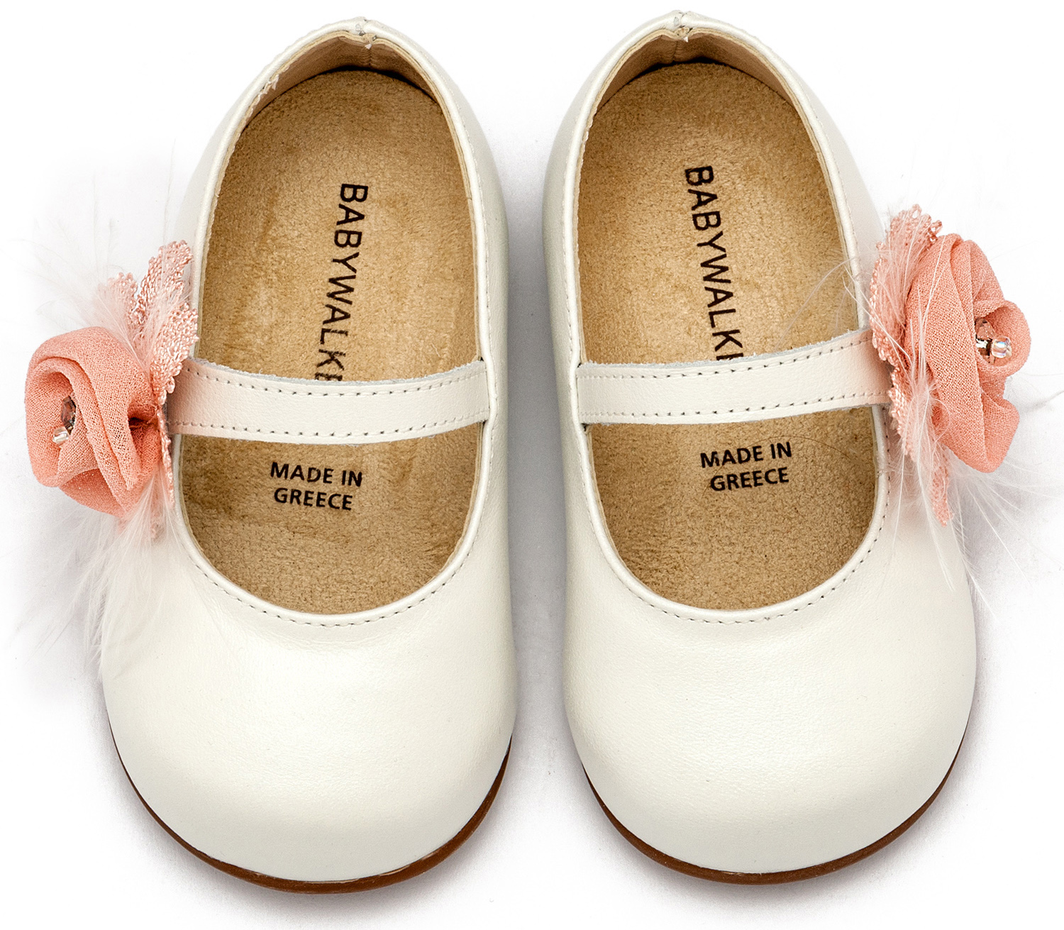Βαπτιστικό Παπούτσι Primo για Κορίτσι PRI2640 Εκρού Ροζ - Image 2