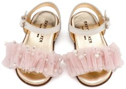 Alternative view of Βαπτιστικό Παπούτσι Primo για Κορίτσι  PRI2656 Εκρού Ροζ