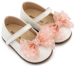 Βαπτιστικό Παπούτσι Primo για Κορίτσι PRI2659 Εκρού Ροζ