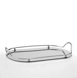 Δίσκος γάμου με καθρέφτη χρώμα  ασημί HM-0630