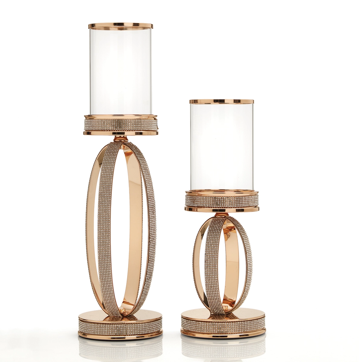 Σετ επιτραπέζια κηροπήγια σε χρυσό χρώμα HM-2530