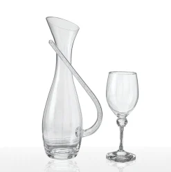 Κρυστάλλινο σετ καράφα και ποτήρι κρασιού HM-0500
